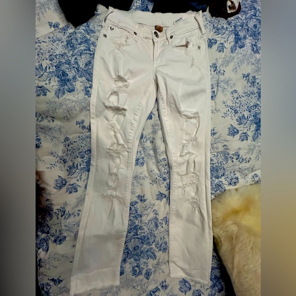True religion White Distressed Jeans - Picture 1 of 3